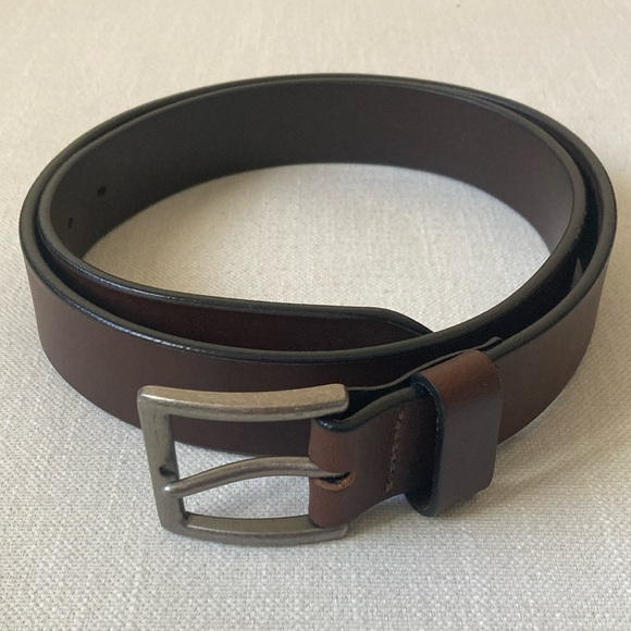 BISON | 38mm Box Canyon Brown Belt with Silver Buckle - Size 42 - Picture 1 of 16
